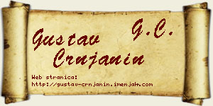 Gustav Crnjanin vizit kartica